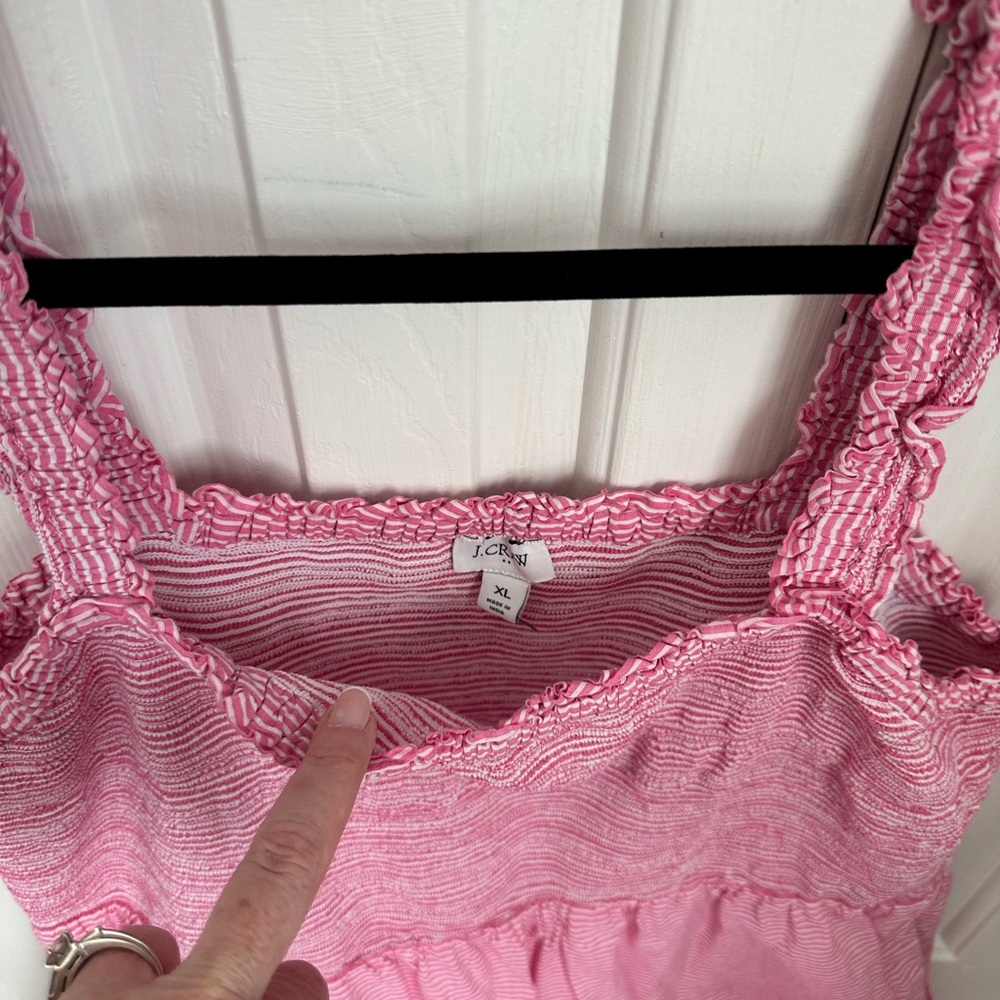 Pink Sleeveless Ruffle Dress - Picture 6 of 7